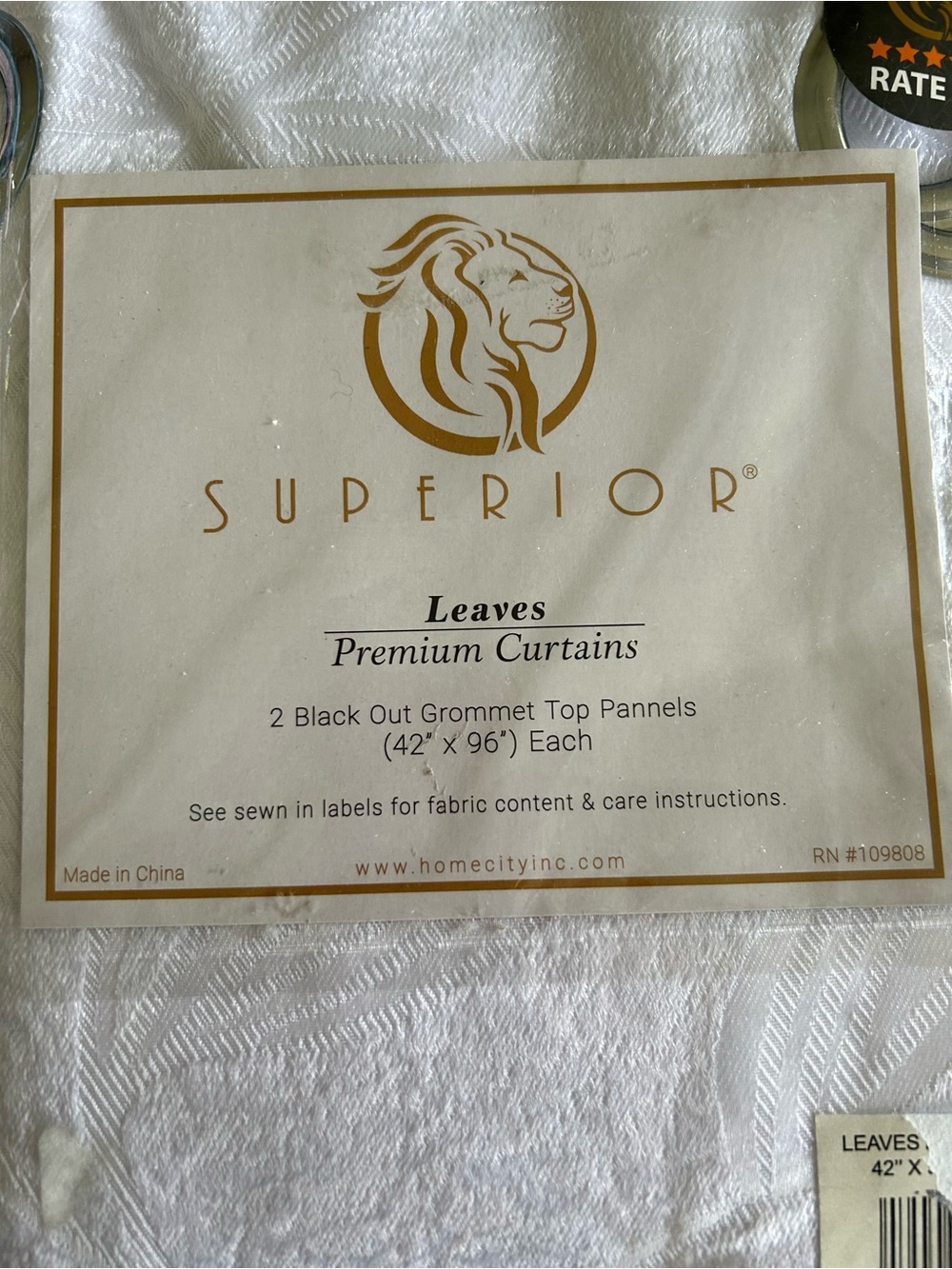 Superior Leaves Premium Blackout Curtains